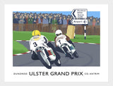 Sport - Ulster Grand Prix Dundrod Frame White 40x30  No Mount