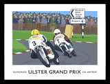 Sport - Ulster Grand Prix Dundrod Frame Black 40x30  No Mount