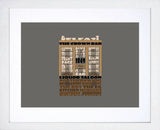 Print - Crown Bar White Frame