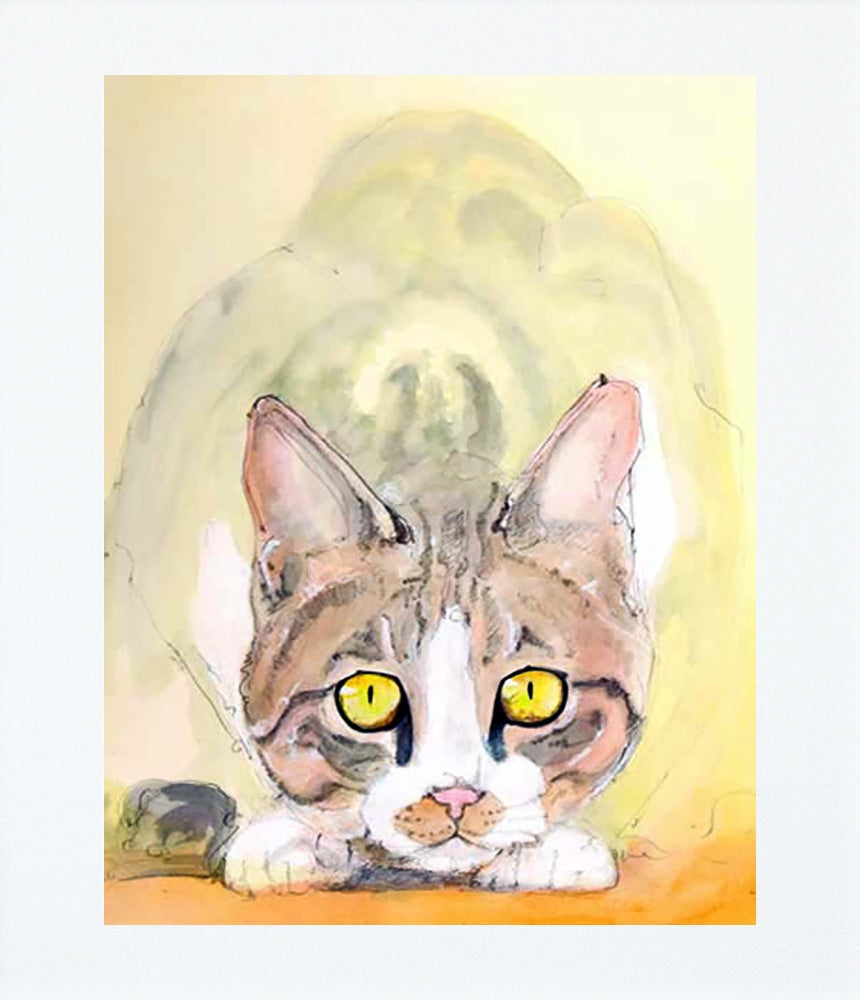 Cat Unframed
