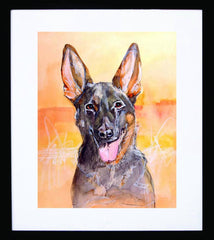 German Shepherd Framed