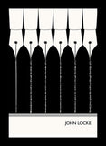 John Locke - Knowledge -38 x 53.5-Flat Black Frame