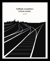 John Milton - Solitude Black Box Frame