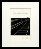 Postcard - John Milton - Small Flat Black Frame
