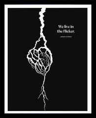 Joseph Conrad - We Live In The Flicker-28 x 35.5-Black Box Frame