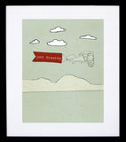 Just Breathe Frame Black