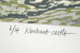 Linocut Print - Co Antrim Kinbane Castle 2018