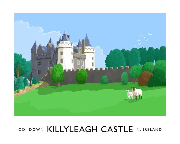 Co Down - Killyleagh Castle Unframed 40x30