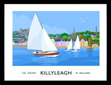 Co Down - Killyleagh  Frame Black 40x30 No Mount
