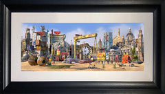 Dream Series Belfast - Kingdom Of Lagan-81 x 33-Chunky Black Frame