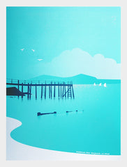 Kinnegar Pier, Holywood White Frame (No Mount)