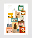La Grand Rue Unframed