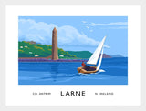 Co Antrim - Larne Frame White 40x30  No Mount