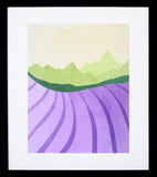 Lavender Fields Black frame