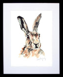 Animals Hare - Lavender Frame Black