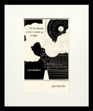 Postcard - Leo Tolstoy - Small Flat Black Frame
