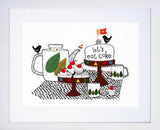 Let's Eat Cake White Frame