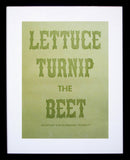 Lettuce Turnip The Beet (Green) Framed