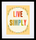 Live Simply Framed