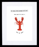 Northern Irish - Lobster Black Frame