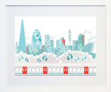 London Landscape-18 x 25-Frame White 