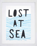 Print Wellbeing - Lost at Sea - White Box Frame