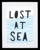Print Wellbeing - Lost at Sea - Black Box Frame