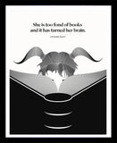 Louisa May Alcott - Books Black Box Frame