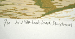 Linocut Print - Co Down Low Tide Back Beach, Dundrum