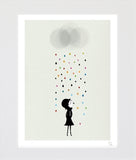 Mademoiselle Under the Rain Unframed