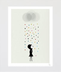 Mademoiselle Under the Rain Unframed