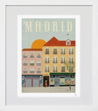 Cities - Madrid White Frame