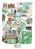 Places - Belfast Map - Unframed