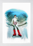 Michaelangelo's David Bowie - Flat White Frame