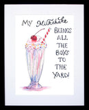 Drinks - My Milkshake Frame Black