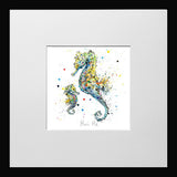 Print Open Edition Animals - Mini Me-12 x 12-Small Flat Black Frame