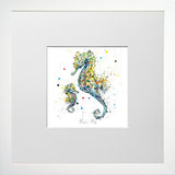 Print Open Edition Animals - Mini Me-12 x 12-Small Flat White Frame