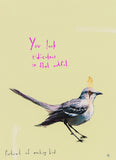 Portrait Of A Mocking Bird