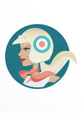 Mod Girl Unframed