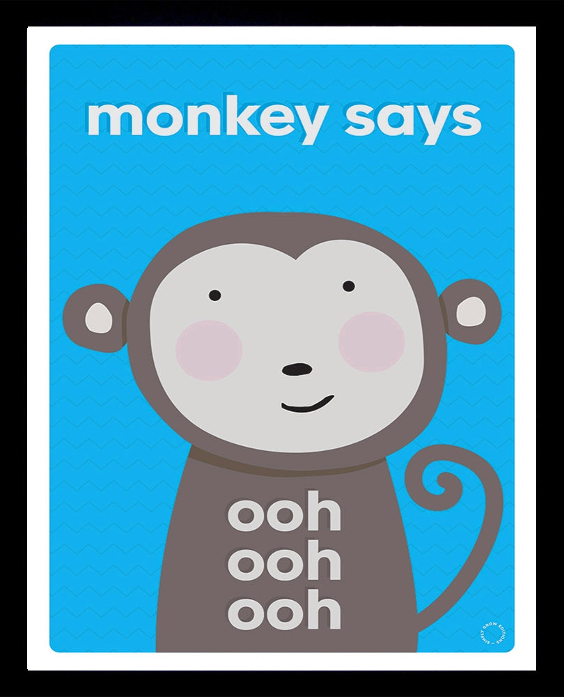 Monkey Says | Art for Kids | Print | Yard Gallery | Animals
