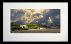 Co Donegal - Moonlight on Tra Beag Strand Flat Black Frame 71X45