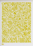 Pattern - Morning Light in Yellow Unframed