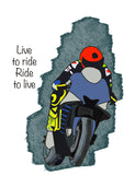 Motorcyclist Unframed