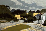 Linocut Print - Mount Panther 1994