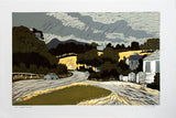 Linocut Print - Mount Panther 1994 Unframed