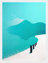 Mourne Mountains From Murlough Beach White Frame (No Mount)