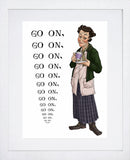 Father Ted - Mrs Doyle - Go On White Frame