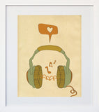 Music White Frame