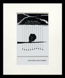 Postcard - Nathaniel Hawthorne - Small Flat Black Frame