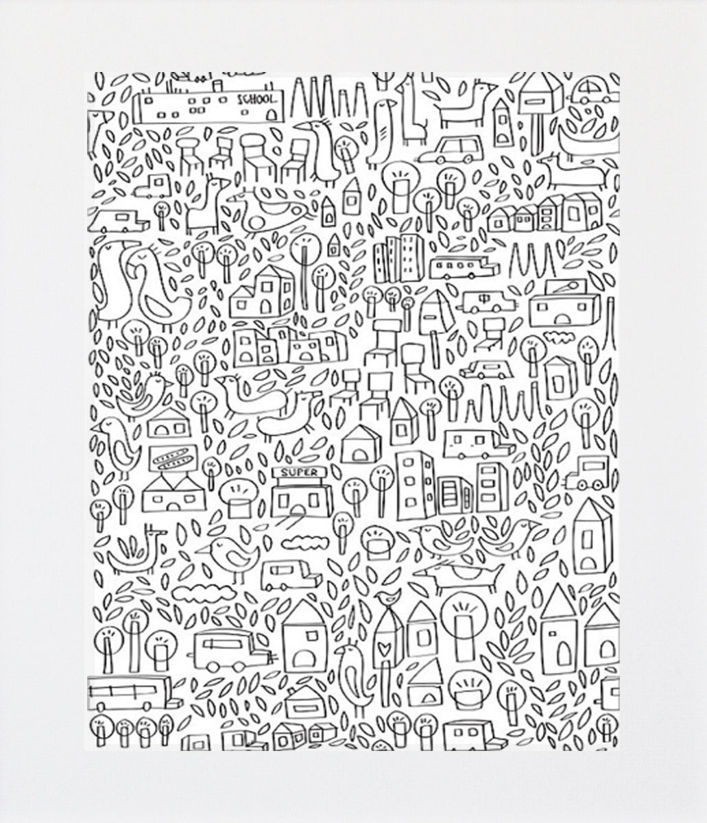 Home Prints | Neighbourhood II | Yard Gallery